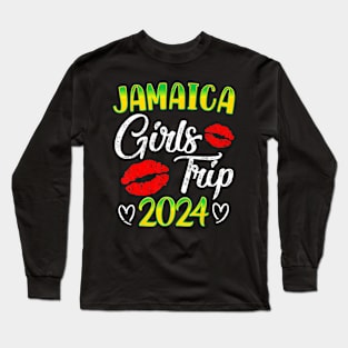 Womens Jamaica Girls Trip 2024 Summer Vacation Weekend Long Sleeve T-Shirt